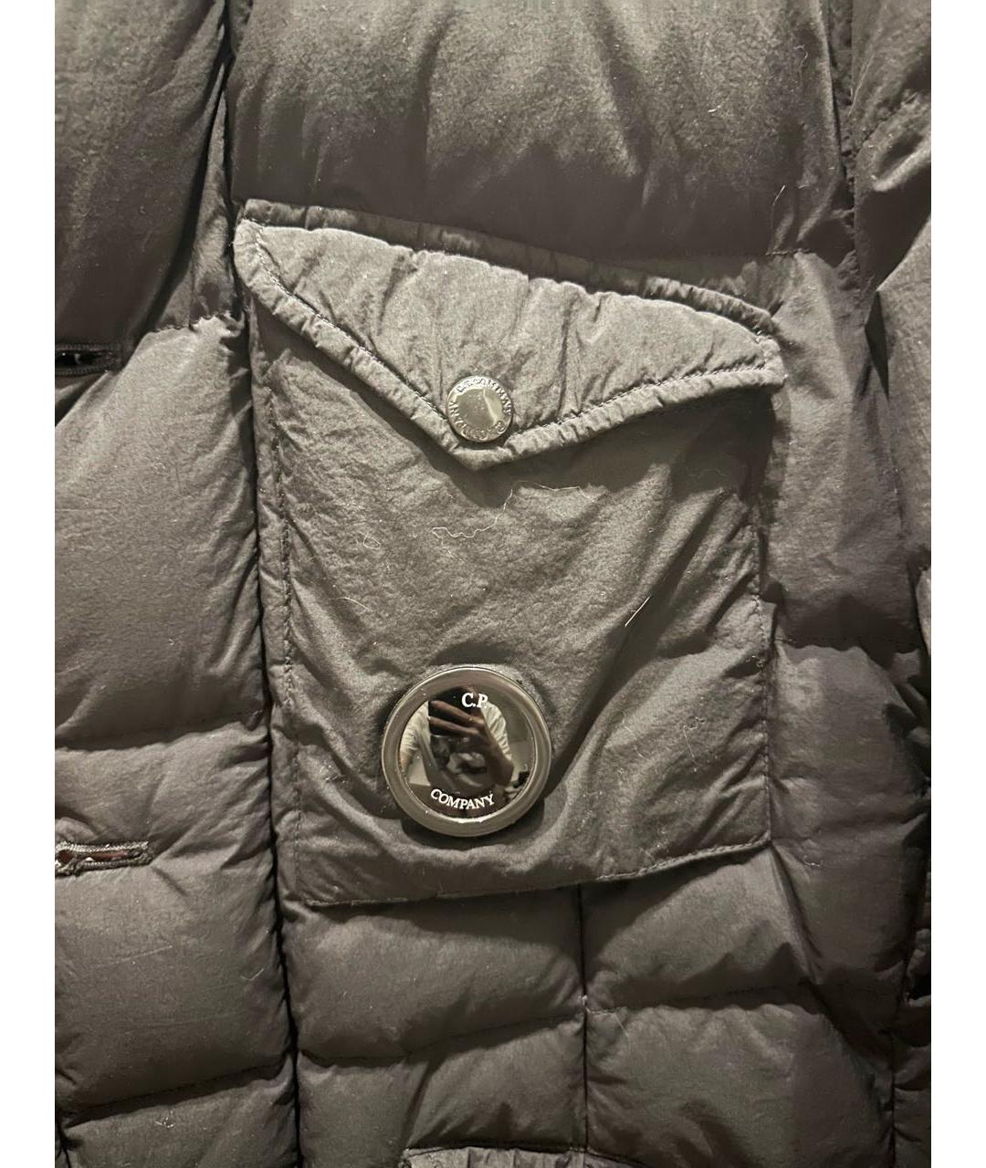 CP COMPANY Черный полиэстеровый пуховик, фото 5