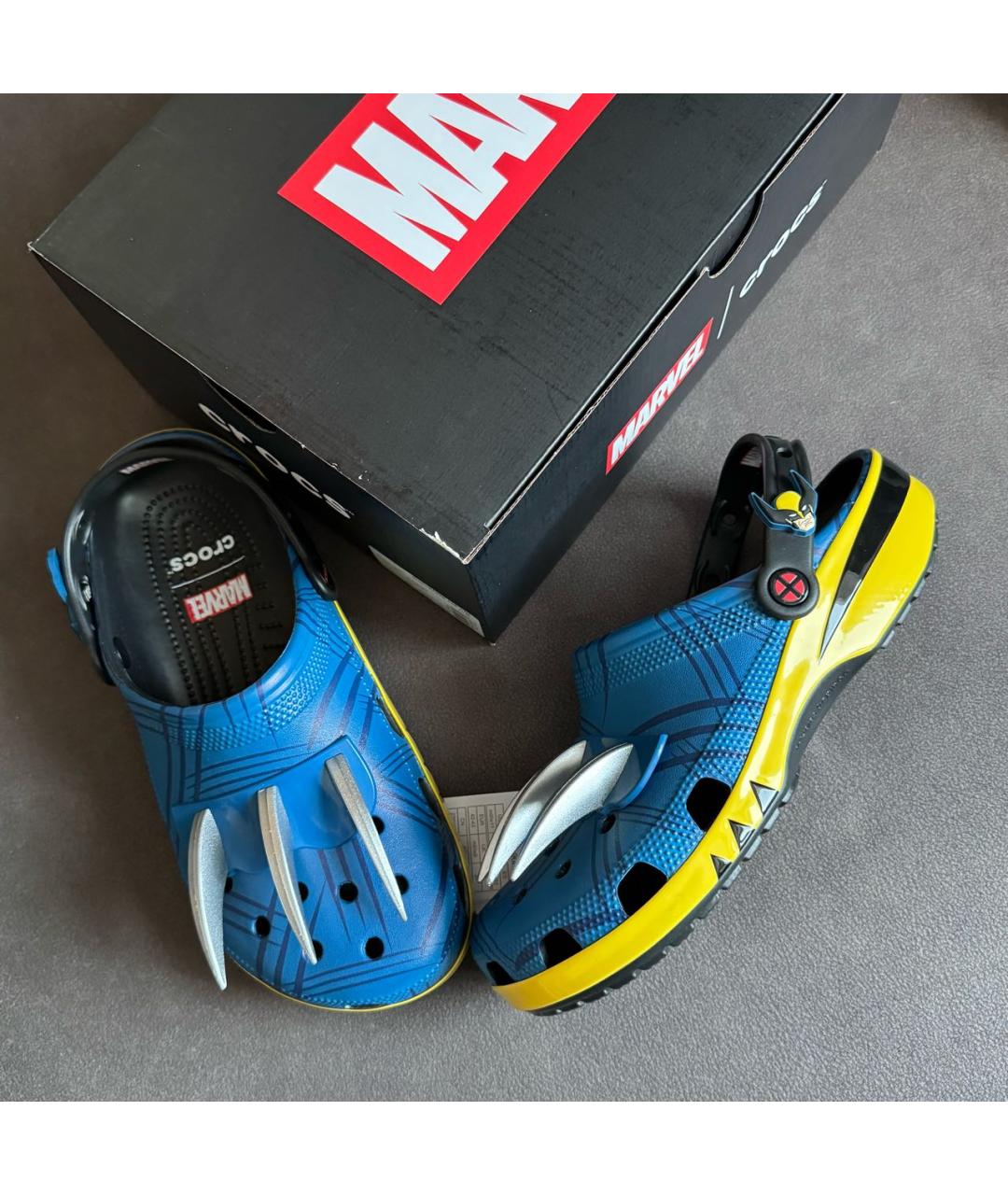 CROCS Синие резиновые шлепанцы, фото 5