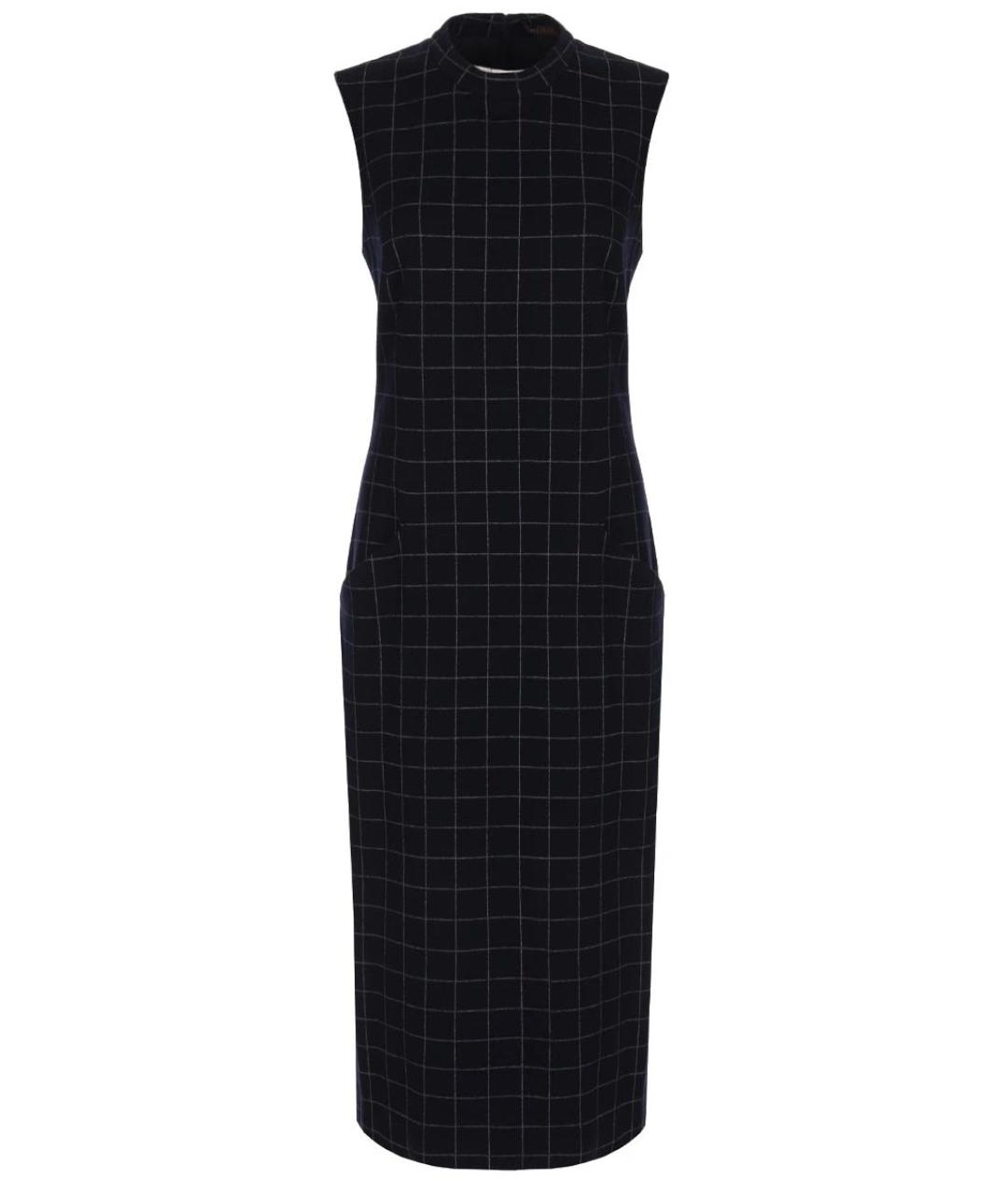 PESERICO Темно-синее шерстяное повседневное платье, фото 1