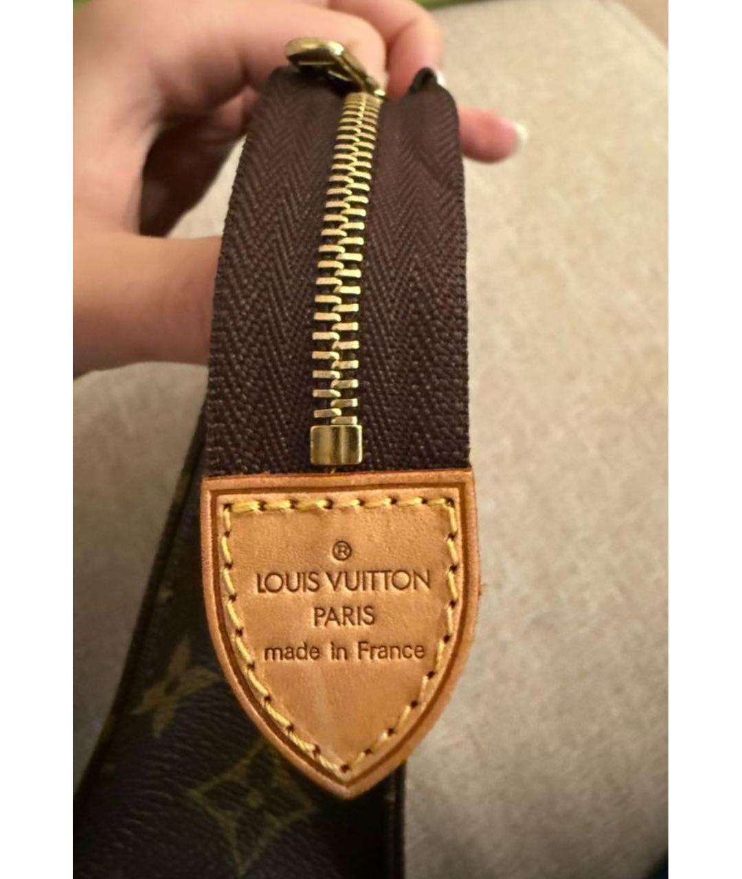 LOUIS VUITTON Коричневая косметичка, фото 3