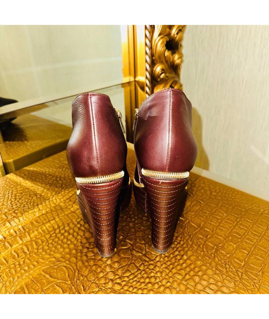 LE SILLA Коричневые кожаные ботильоны, фото 3