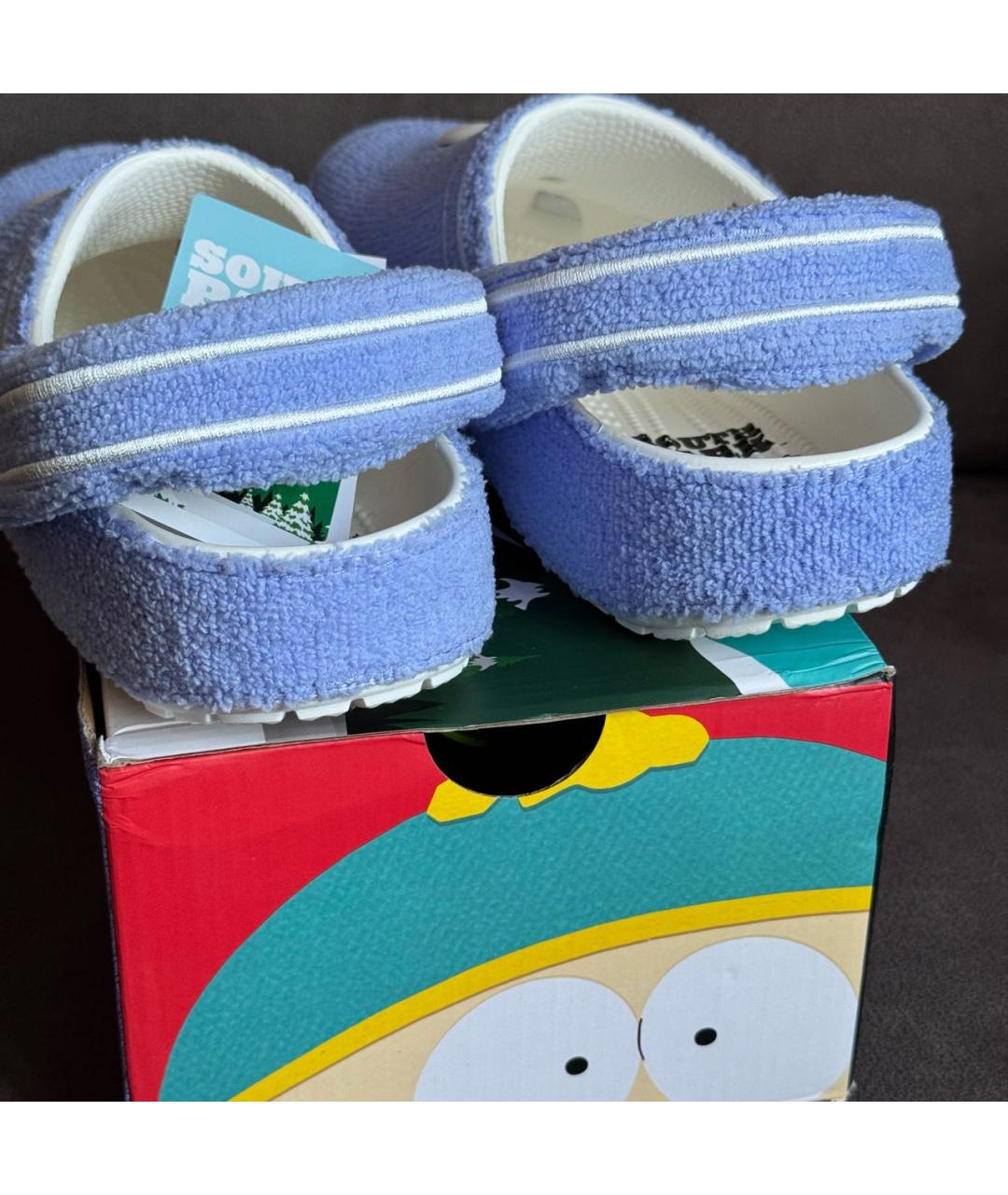 CROCS Фиолетовые резиновые сабо, фото 3