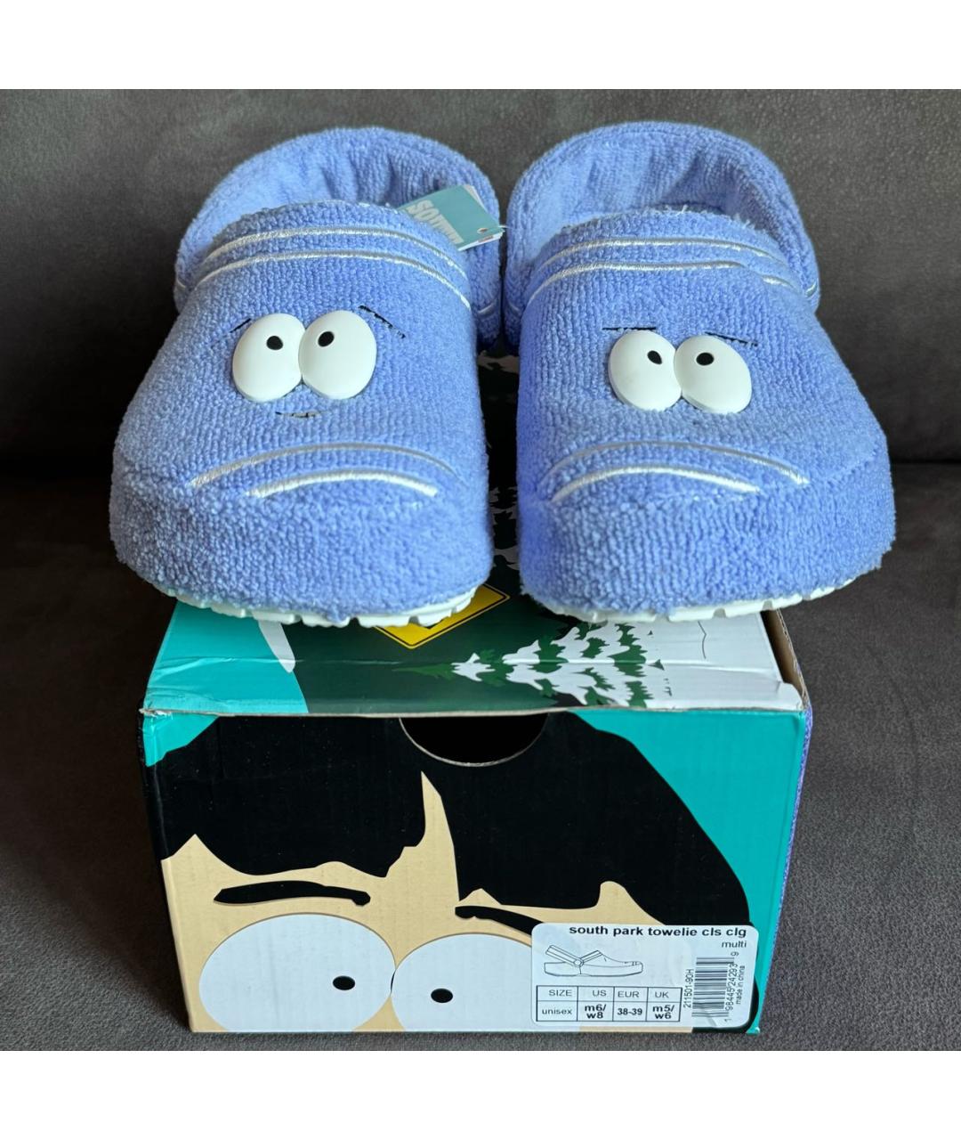 CROCS Фиолетовые резиновые сабо, фото 2