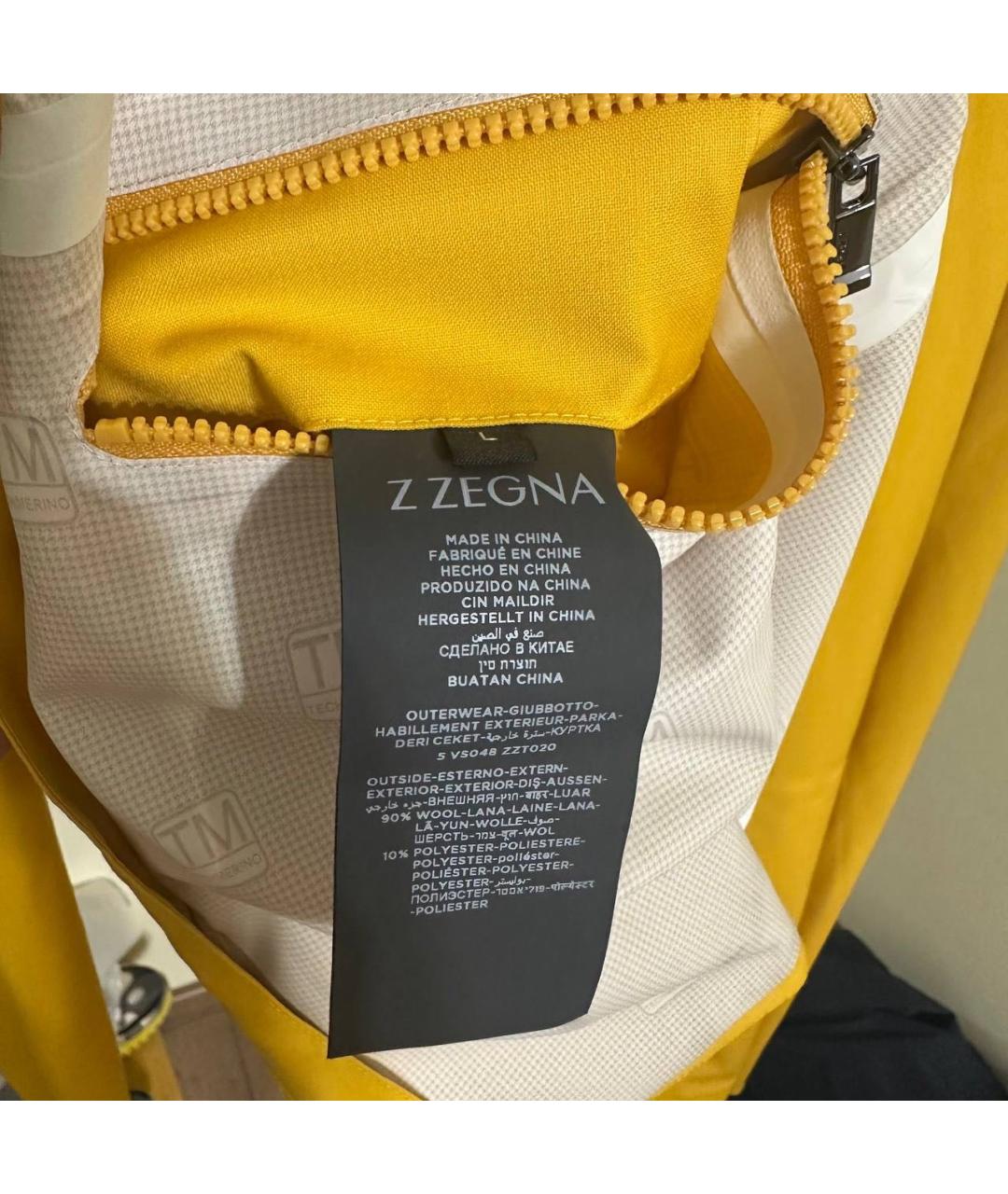 ZZEGNA Горчичная шерстяная куртка, фото 5