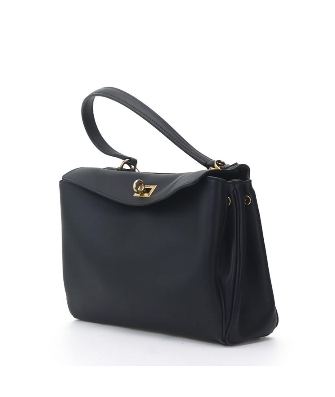 BALENCIAGA Черная кожаная сумка тоут, фото 2