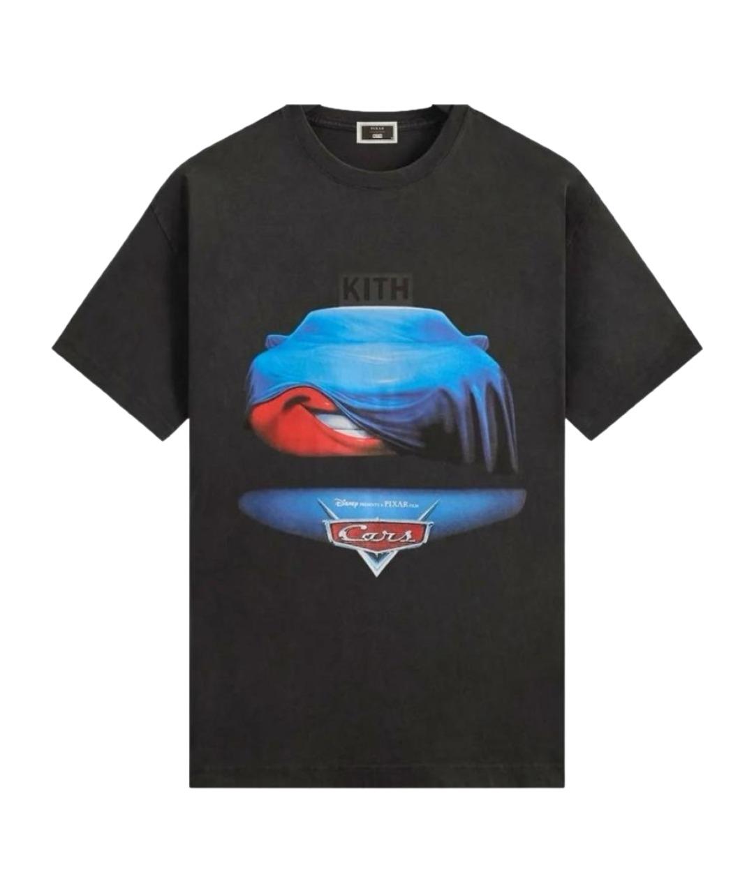KITH Черная хлопковая футболка, фото 1
