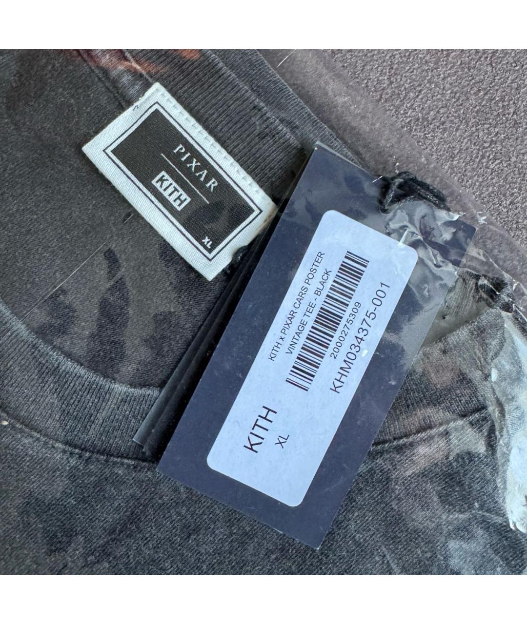 KITH Черная хлопковая футболка, фото 6