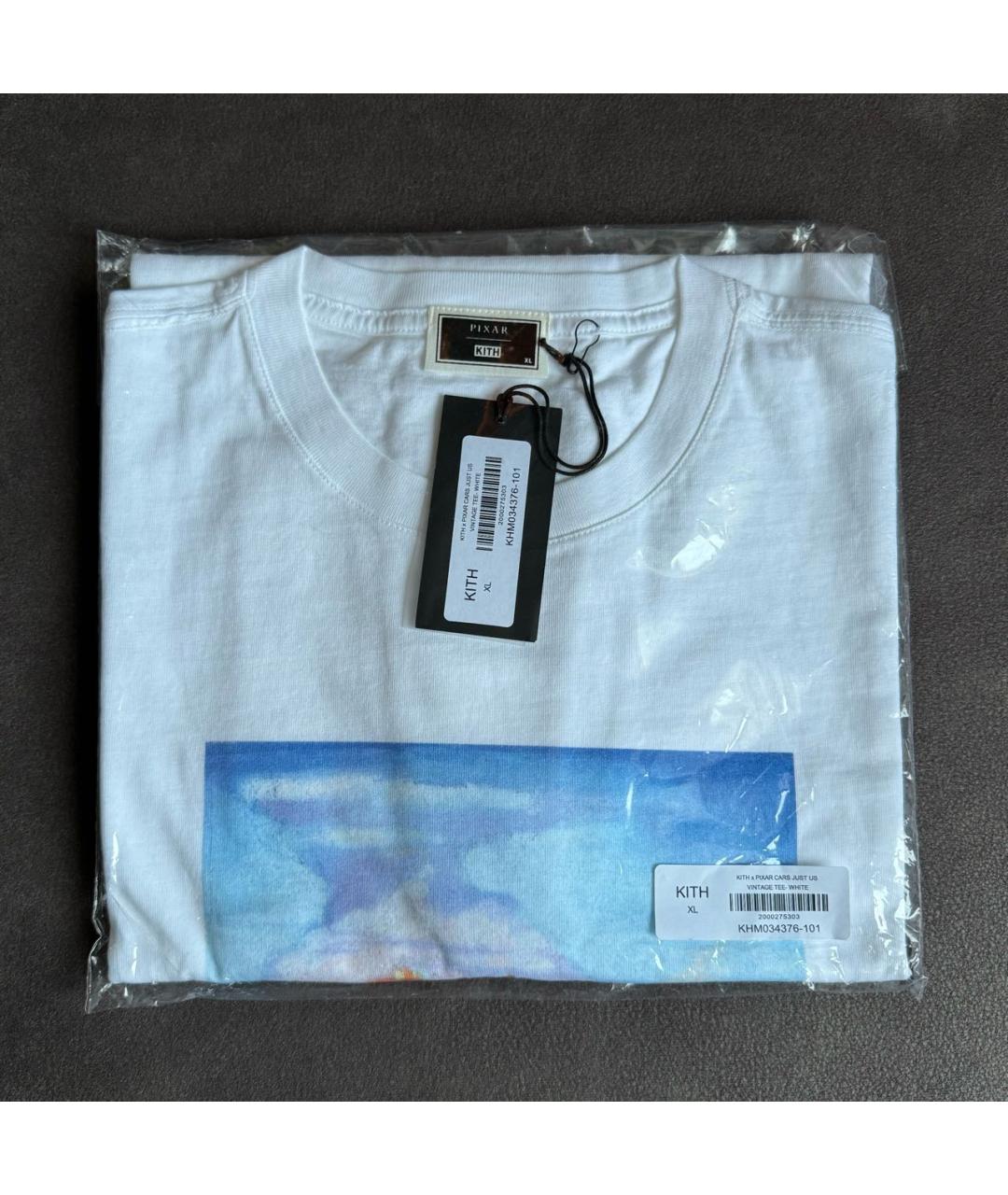 KITH Белая хлопковая футболка, фото 4