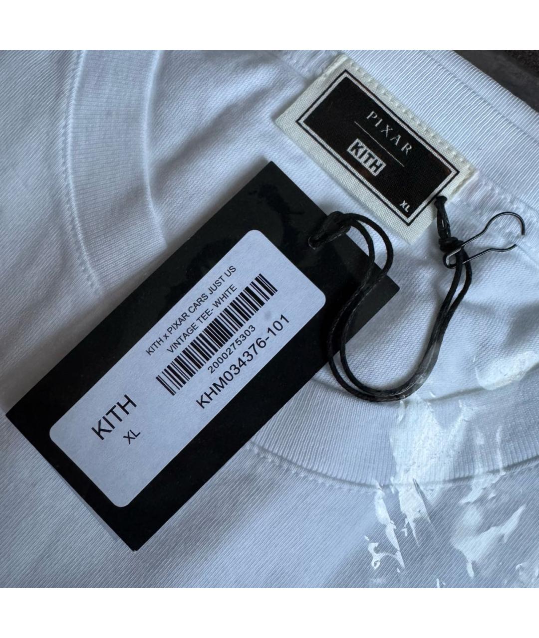 KITH Белая хлопковая футболка, фото 6