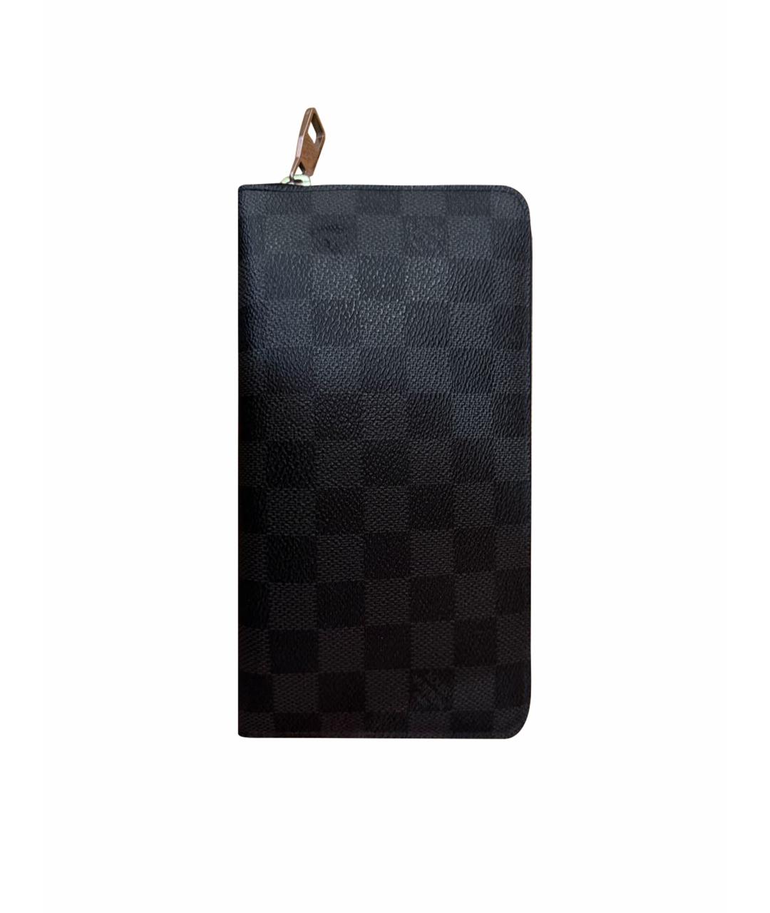 LOUIS VUITTON Антрацитовый кошелек, фото 1