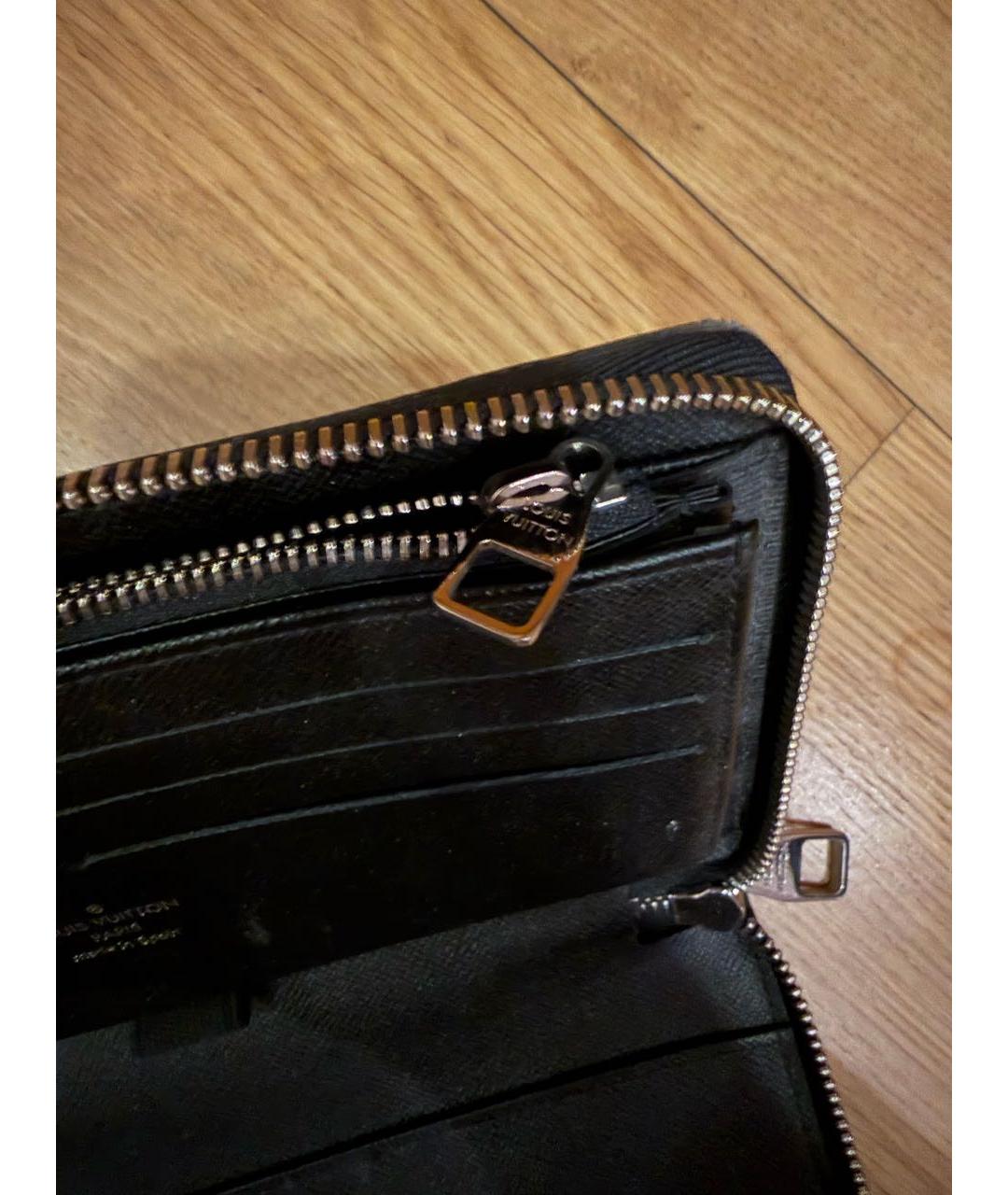 LOUIS VUITTON Антрацитовый кошелек, фото 5