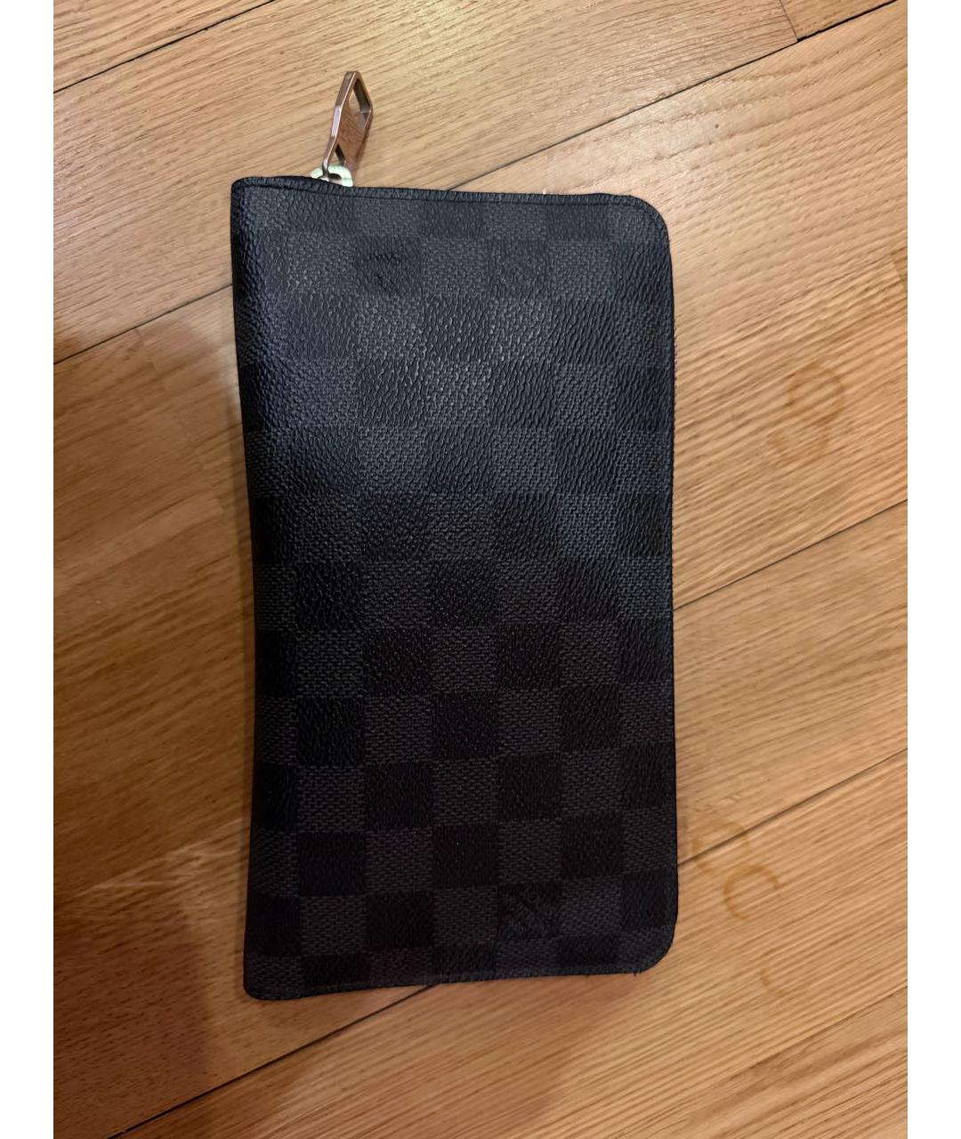 LOUIS VUITTON Антрацитовый кошелек, фото 6