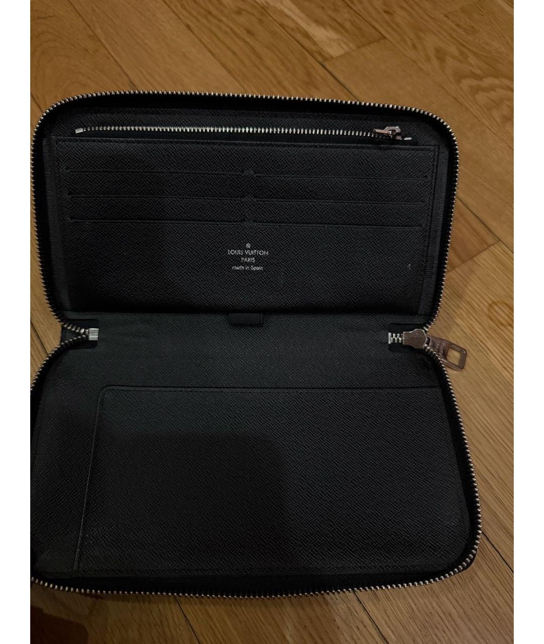 LOUIS VUITTON Антрацитовый кошелек, фото 2