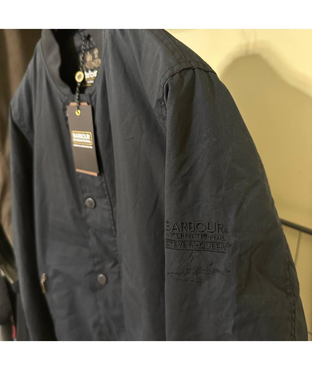BARBOUR Темно-синяя хлопковая куртка, фото 4
