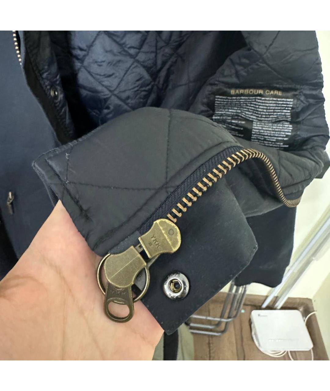 BARBOUR Темно-синяя хлопковая куртка, фото 8