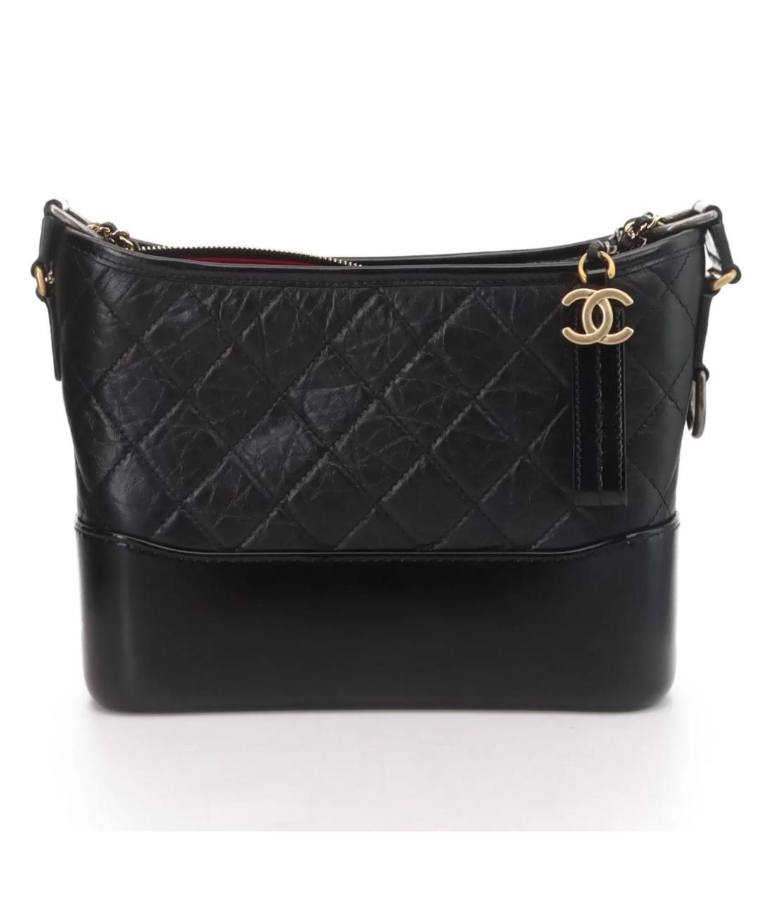 CHANEL Черная кожаная сумка тоут, фото 9