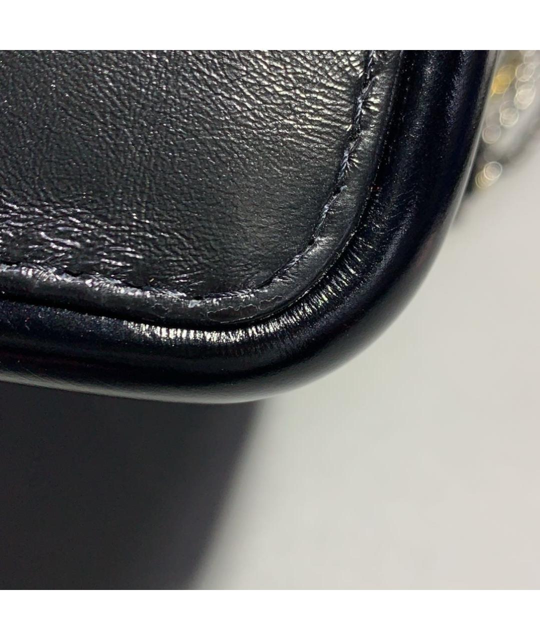 CHANEL Черная кожаная сумка тоут, фото 5