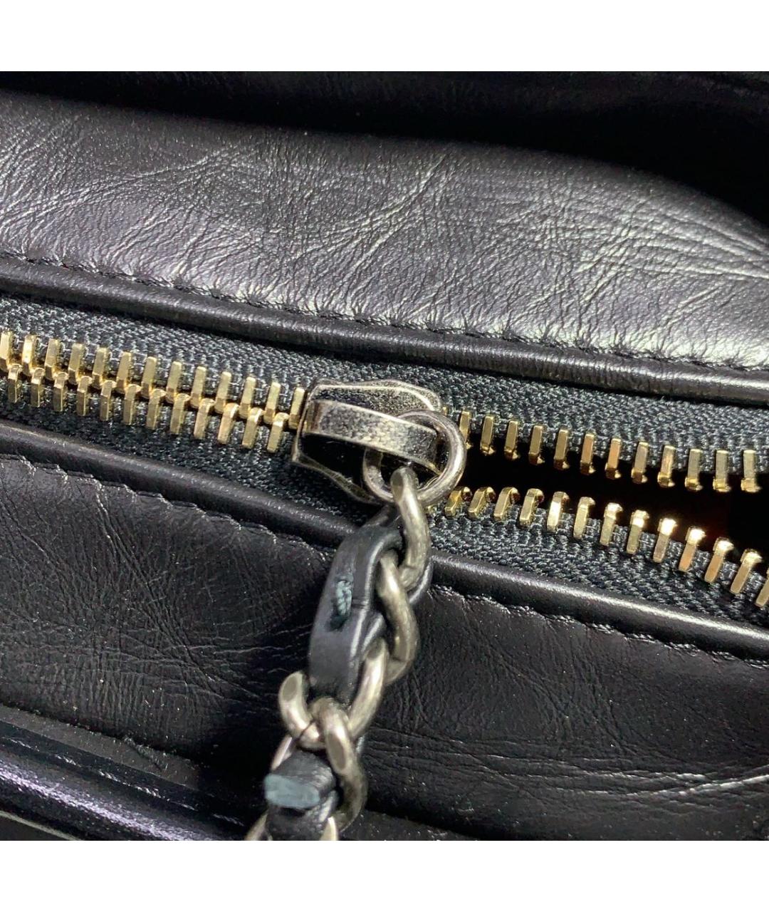 CHANEL Черная кожаная сумка тоут, фото 7