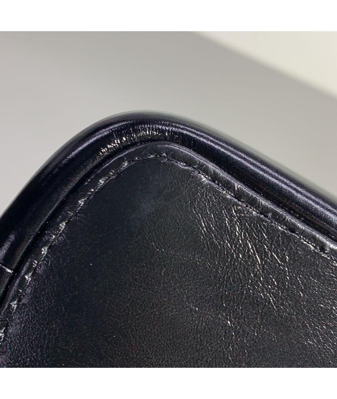 CHANEL Черная кожаная сумка тоут, фото 6