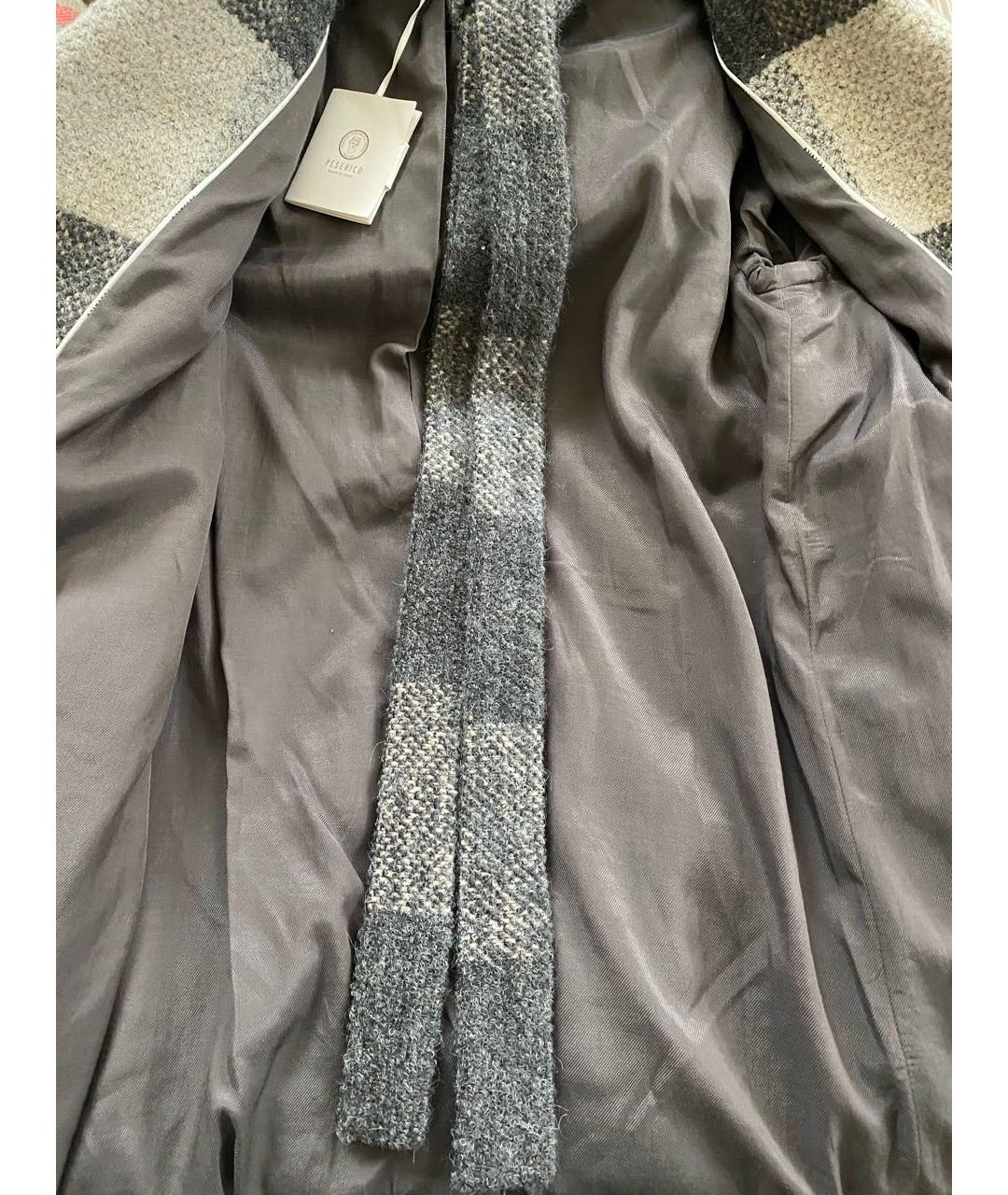 PESERICO Серое шерстяное пальто, фото 8
