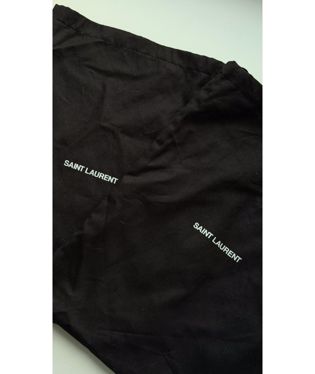 SAINT LAURENT Черные кожаные туфли, фото 7