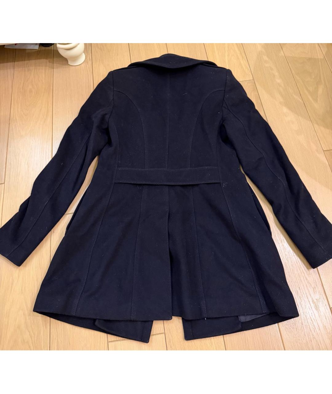 BURBERRY Темно-синее шерстяное пальто, фото 2