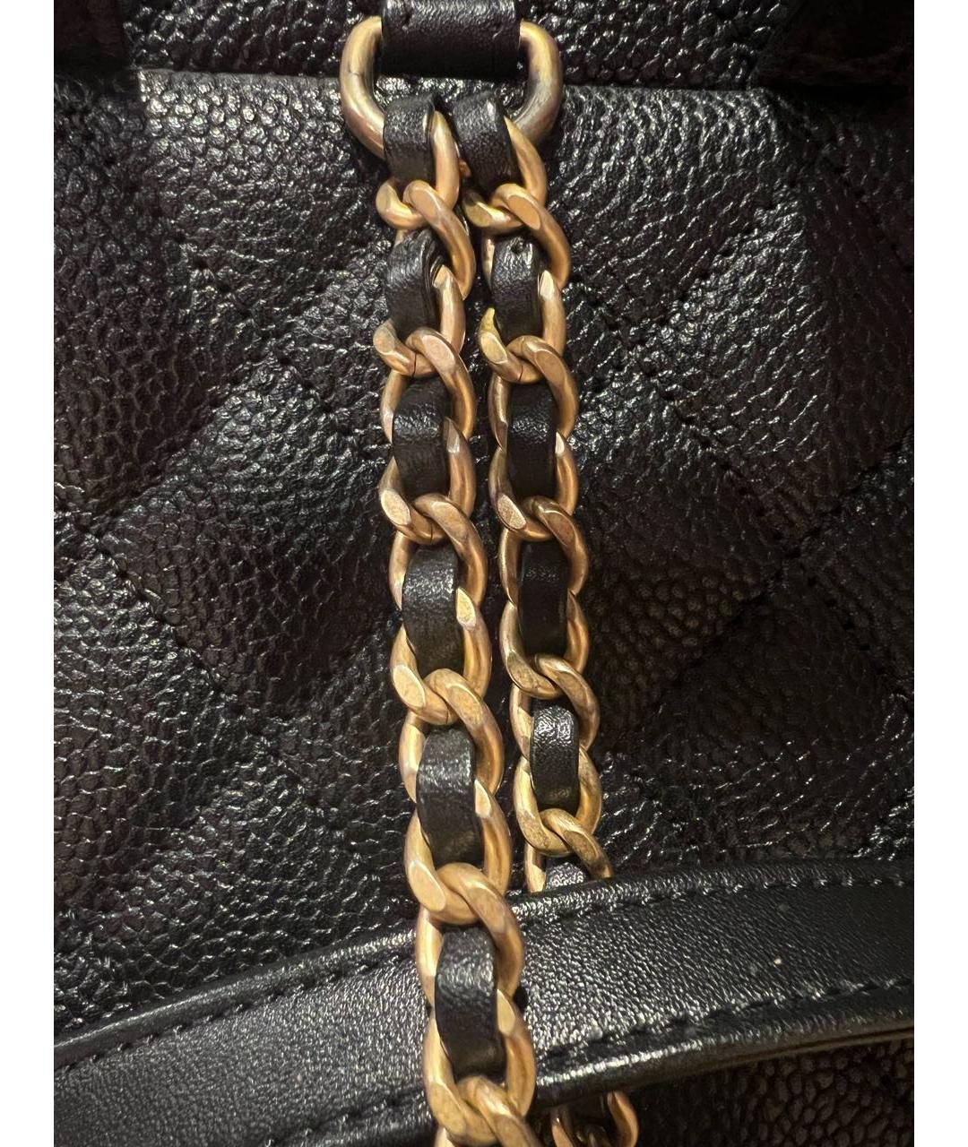 CHANEL Черный кожаный рюкзак, фото 5