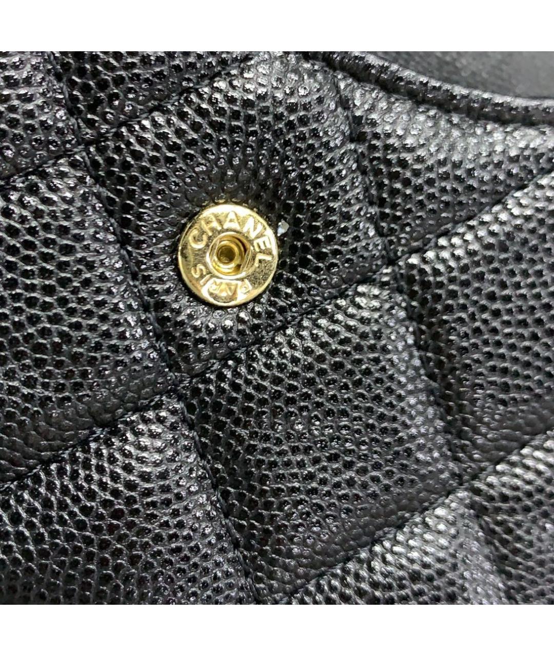 CHANEL Черная кожаная сумка через плечо, фото 6