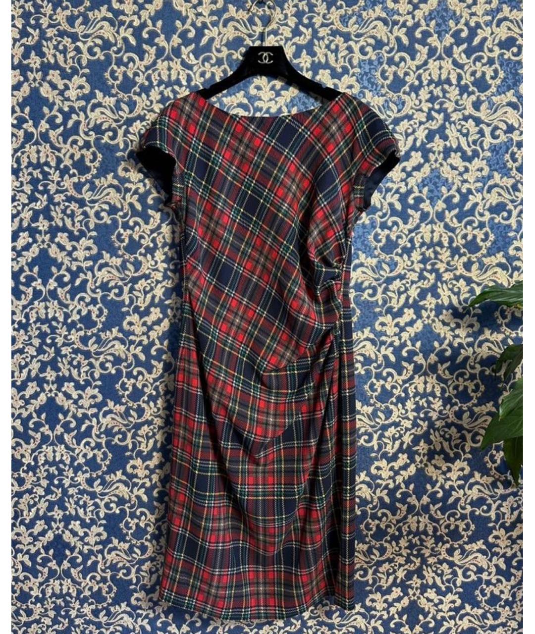 MAX MARA Красное полиэстеровое повседневное платье, фото 4