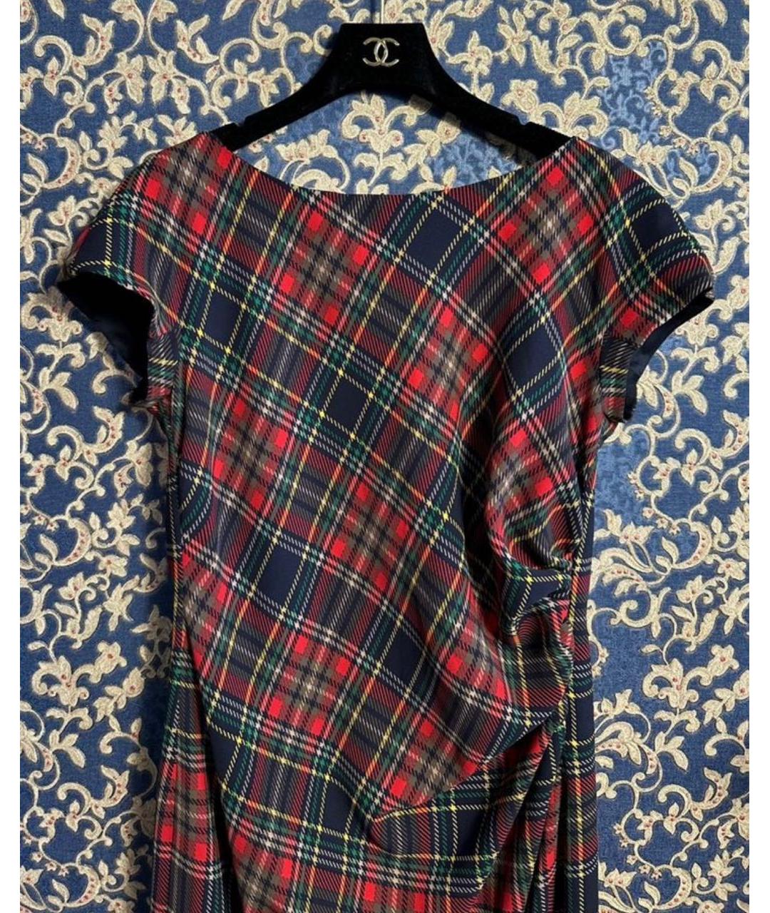 MAX MARA Красное полиэстеровое повседневное платье, фото 3