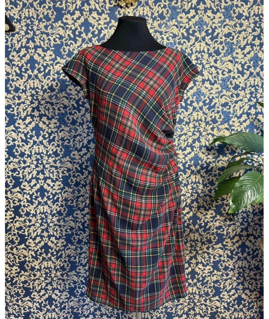 MAX MARA Красное полиэстеровое повседневное платье, фото 8