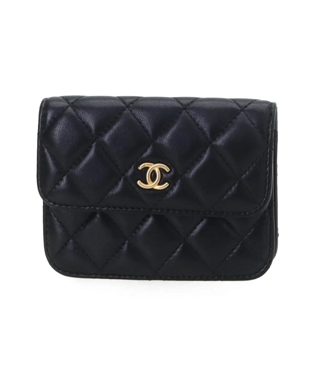 CHANEL Черная кожаная сумка через плечо, фото 9