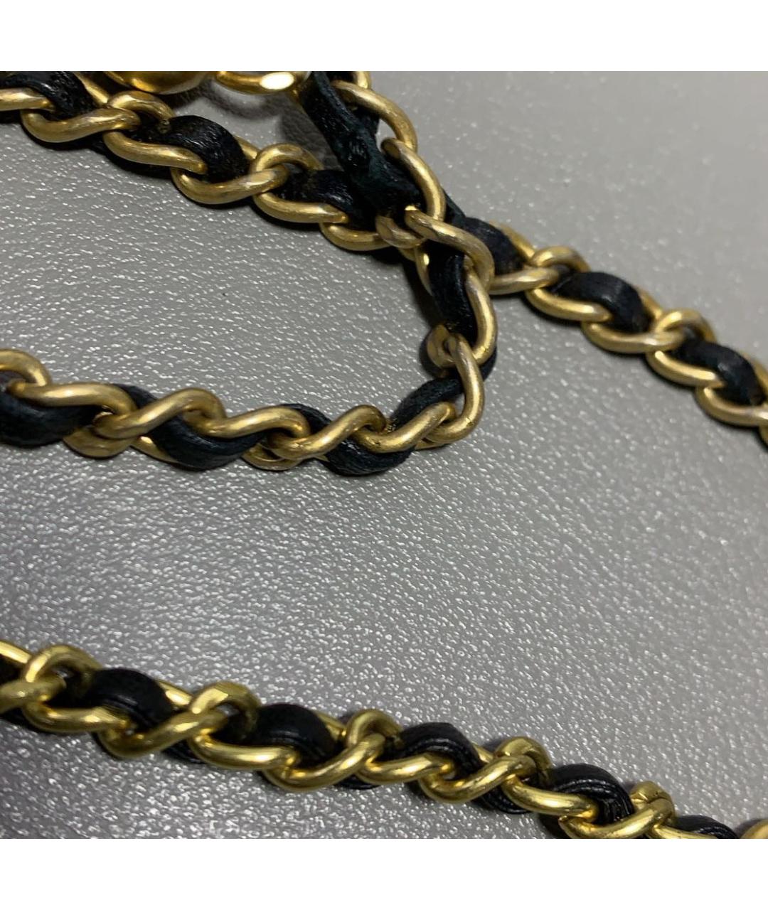 CHANEL Черная кожаная сумка через плечо, фото 8