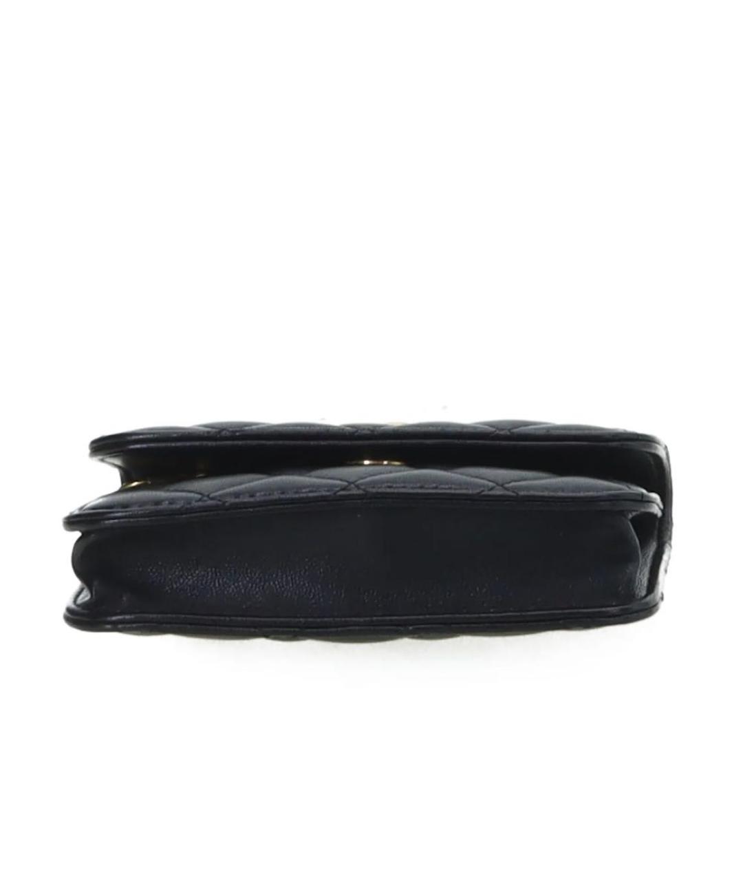 CHANEL Черная кожаная сумка через плечо, фото 3