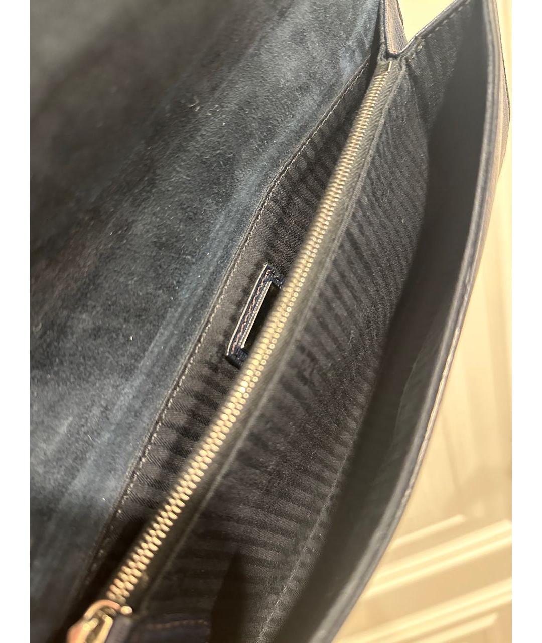 FENDI Бордовая кожаная сумка с короткими ручками, фото 8