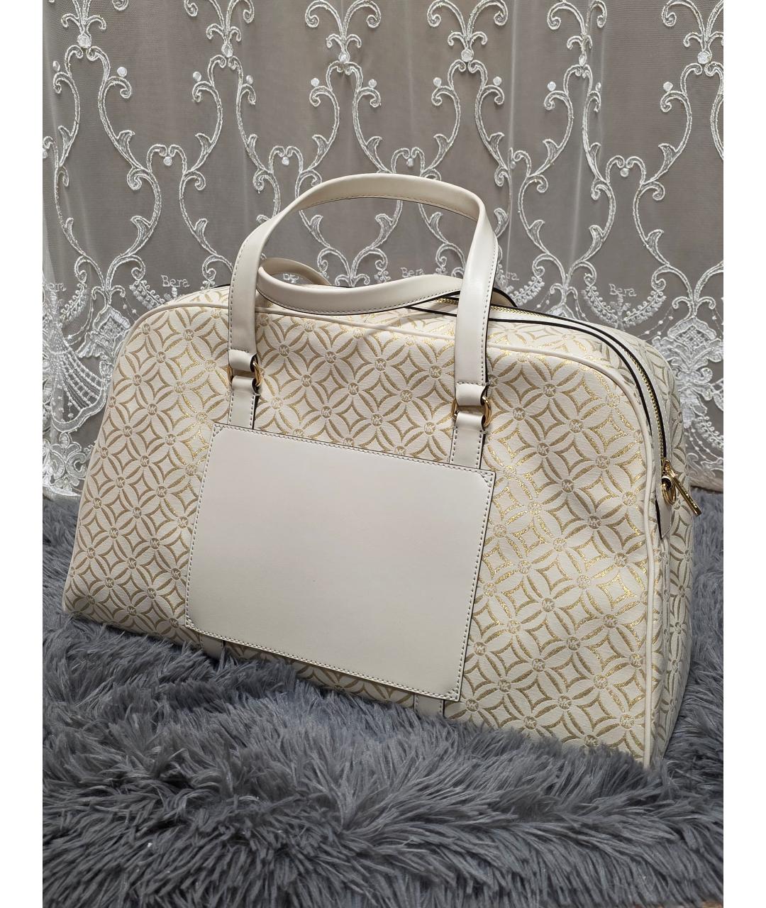 MICHAEL KORS Бежевая жаккардовая дорожная/спортивная сумка, фото 8