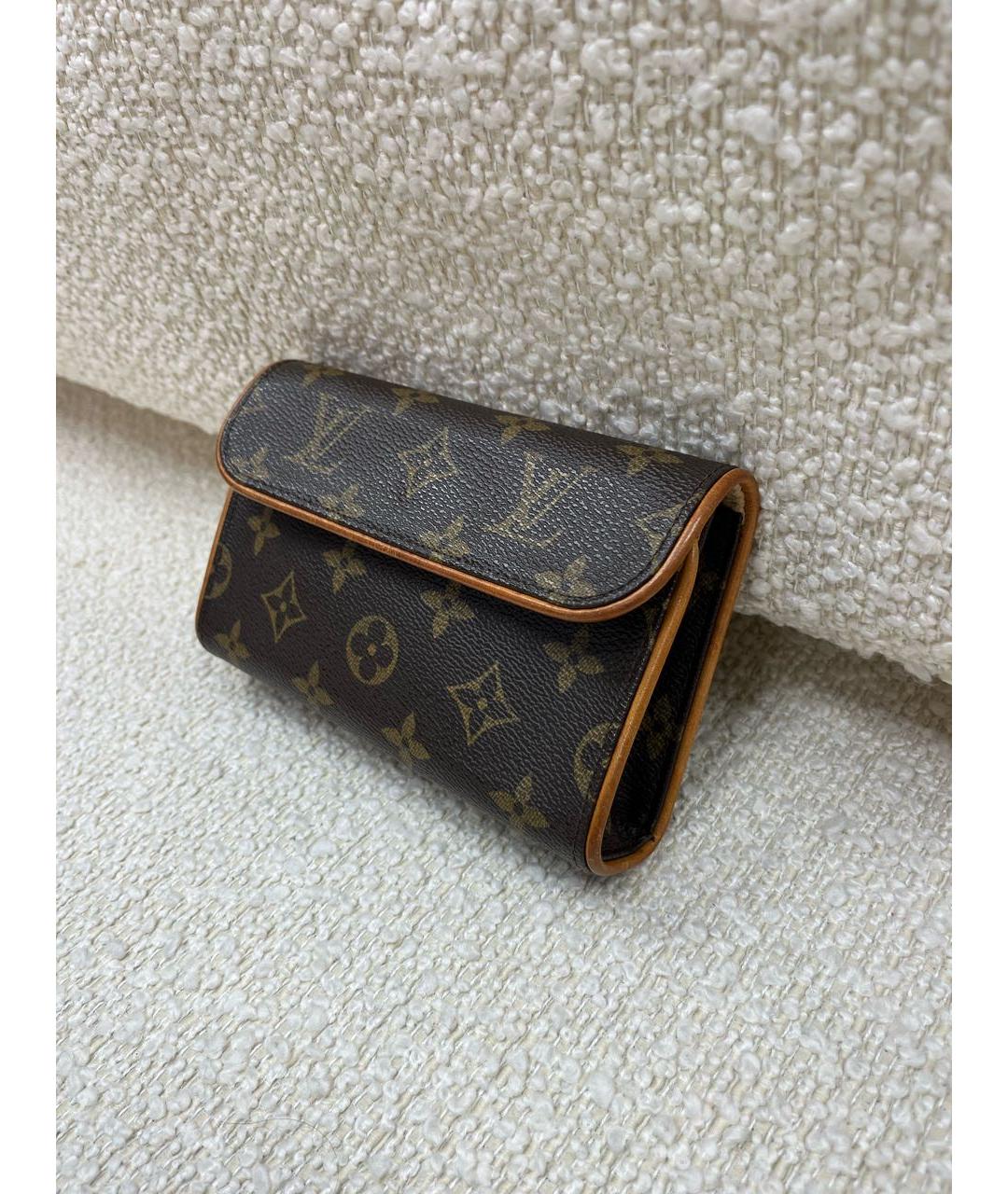 LOUIS VUITTON Коричневая поясная сумка, фото 5