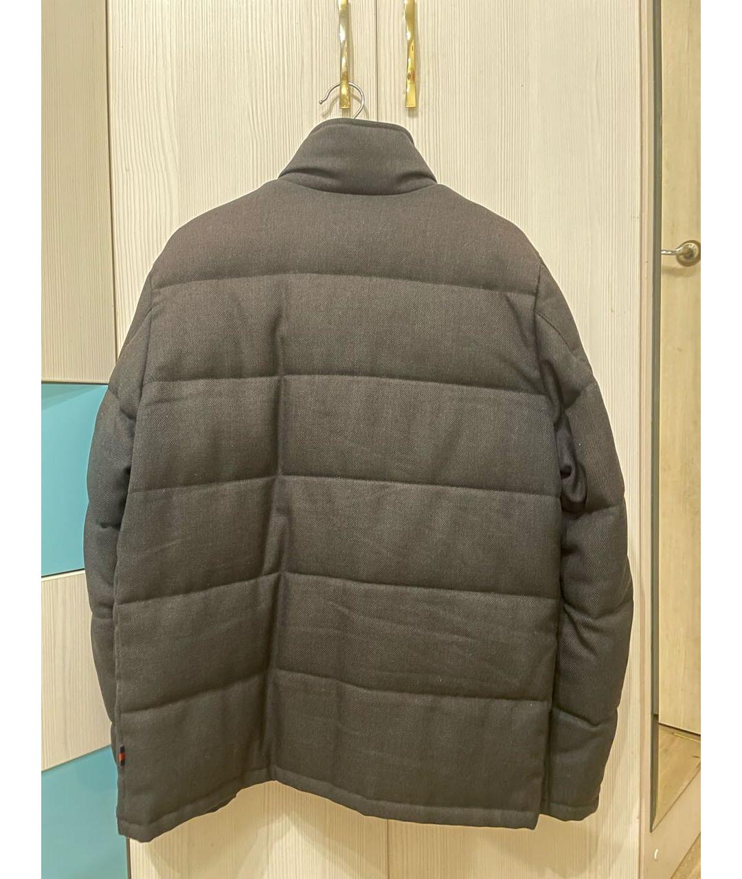 GUCCI Серый полиэстеровый пуховик, фото 2