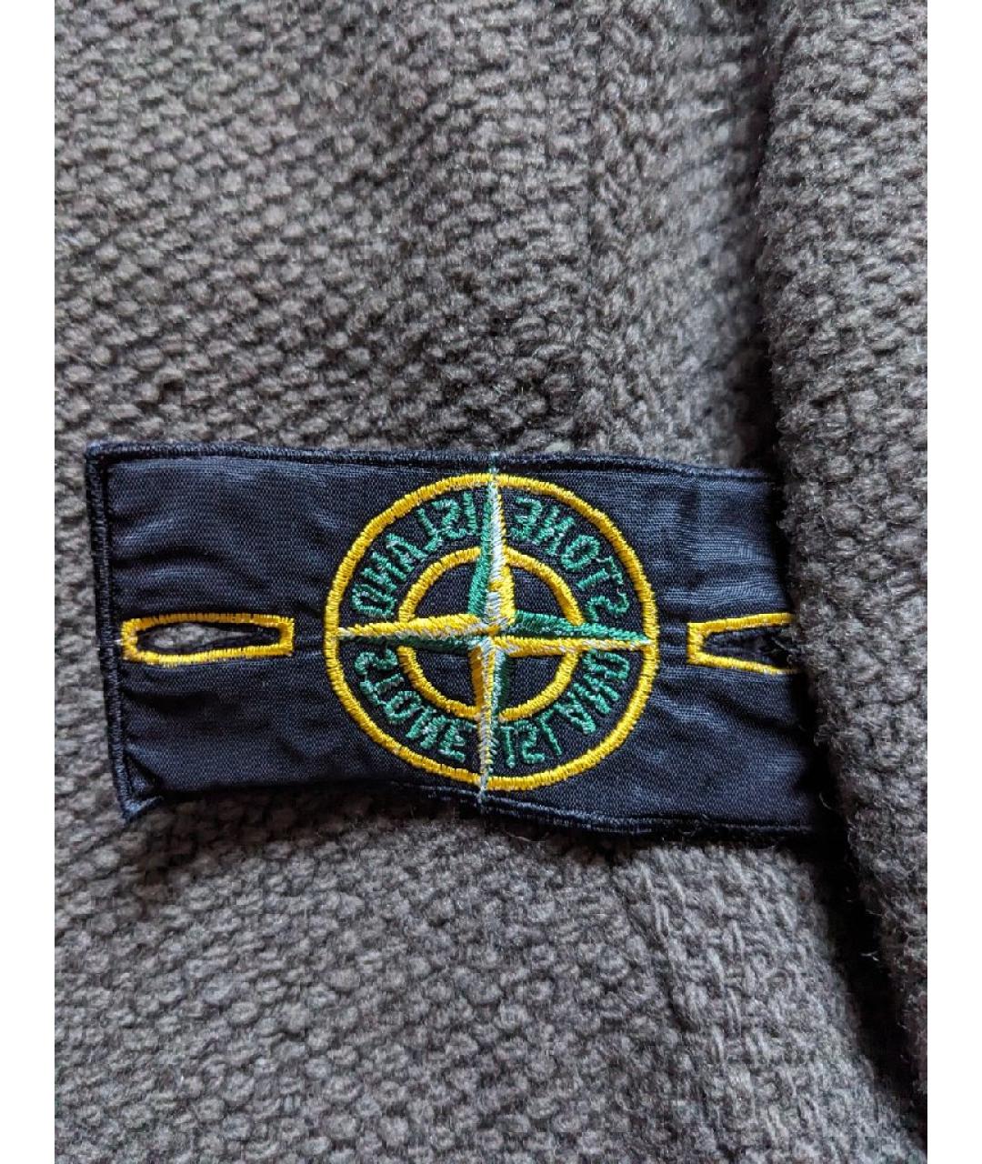 STONE ISLAND Коричневая шерстяная куртка, фото 6