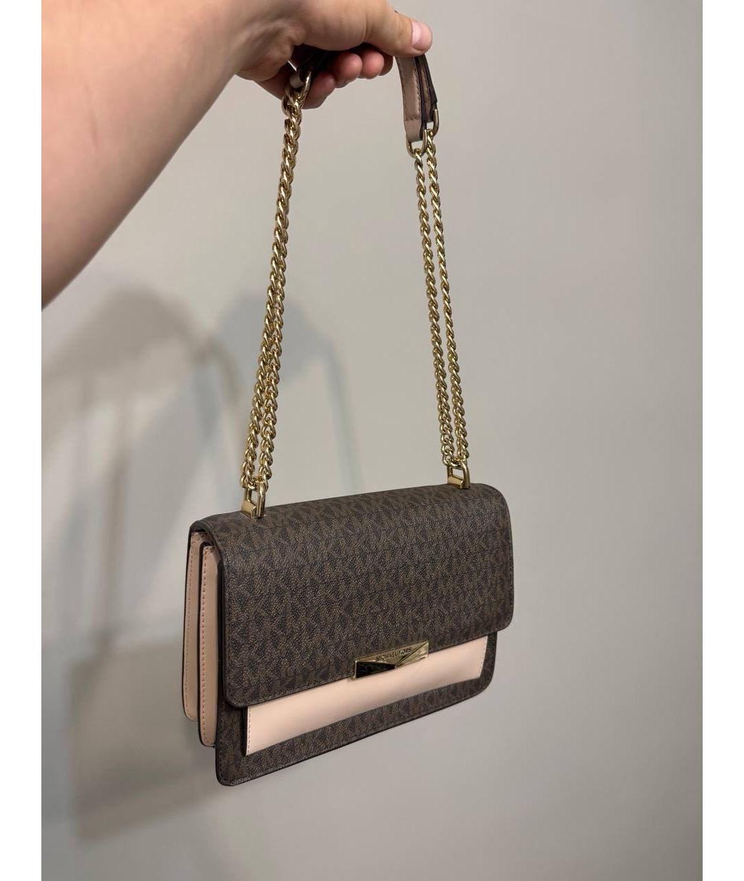 MICHAEL KORS Коричневая кожаная сумка через плечо, фото 2