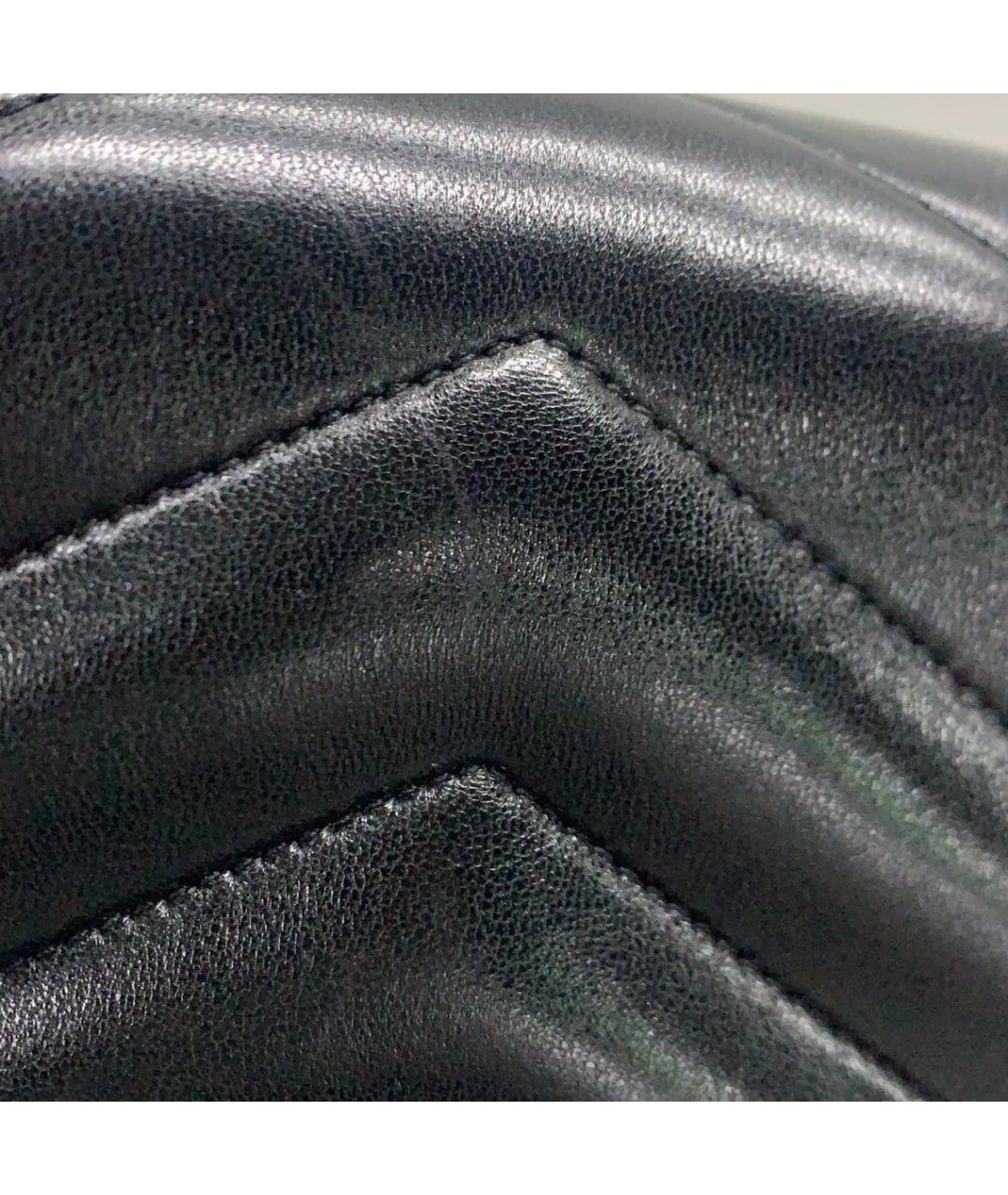 SAINT LAURENT Черная кожаная сумка через плечо, фото 5