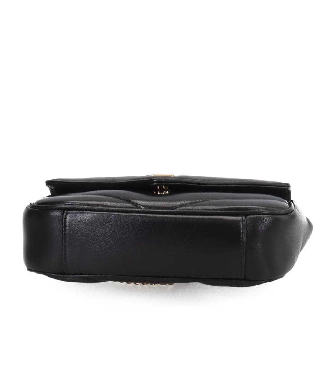 SAINT LAURENT Черная кожаная сумка через плечо, фото 4