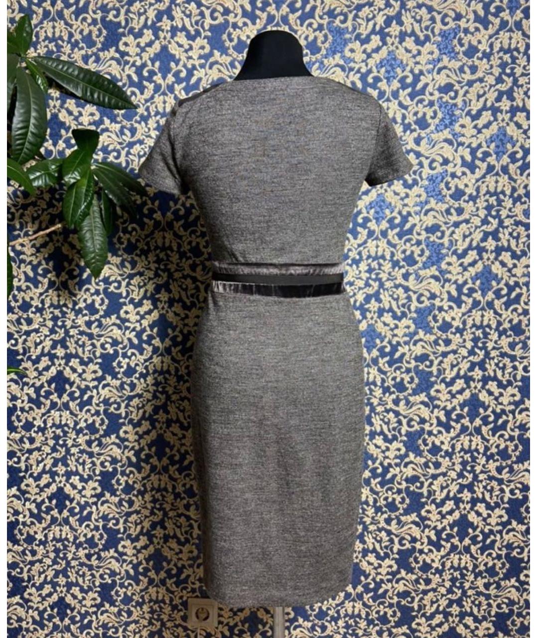 MAX MARA Коричневое шерстяное повседневное платье, фото 2