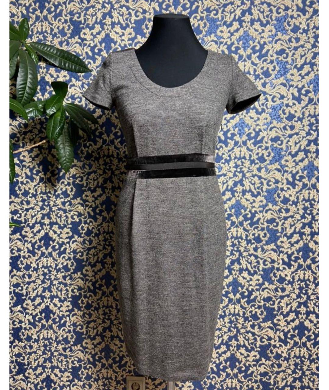 MAX MARA Коричневое шерстяное повседневное платье, фото 8