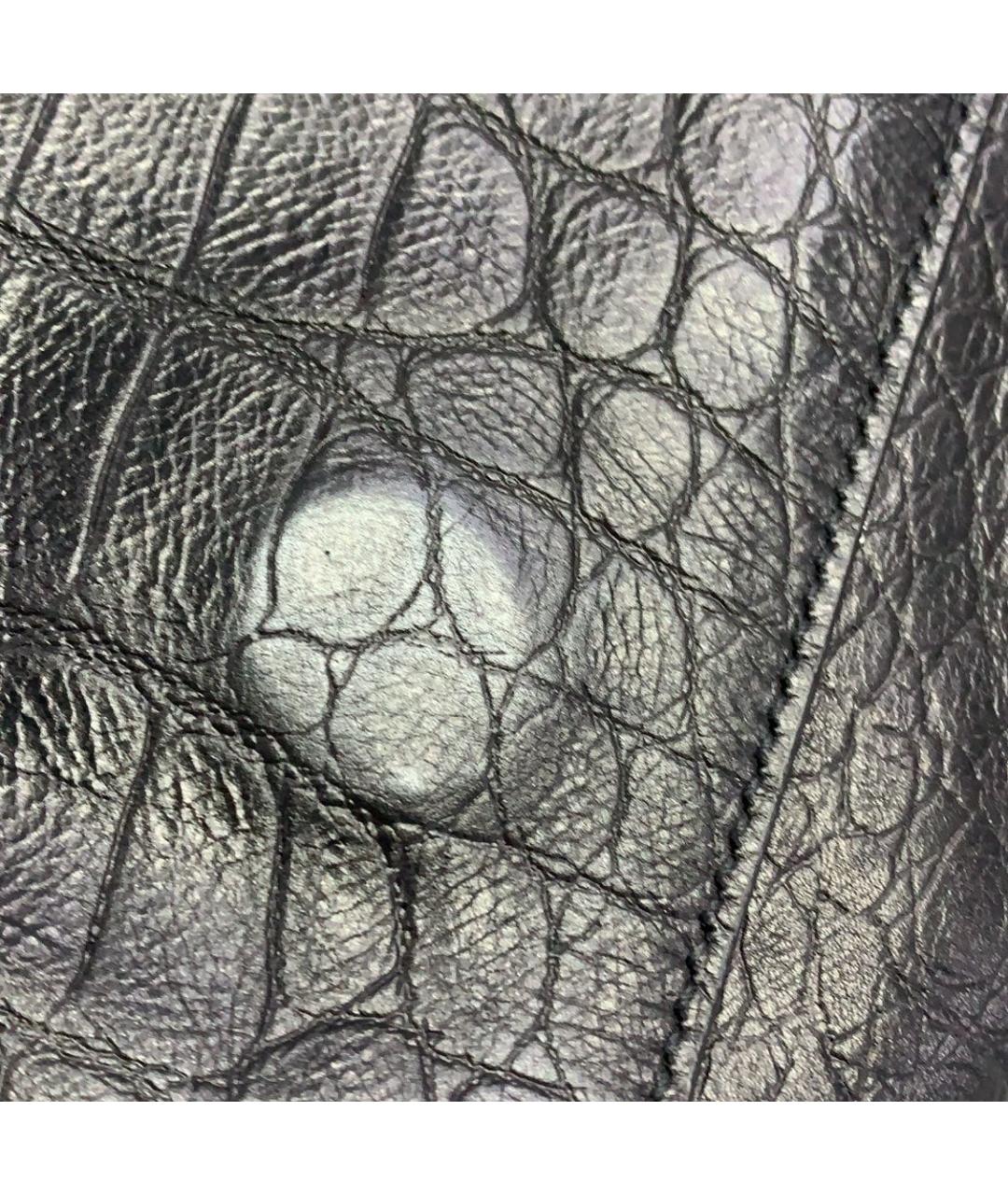 SAINT LAURENT Черная кожаная сумка через плечо, фото 5