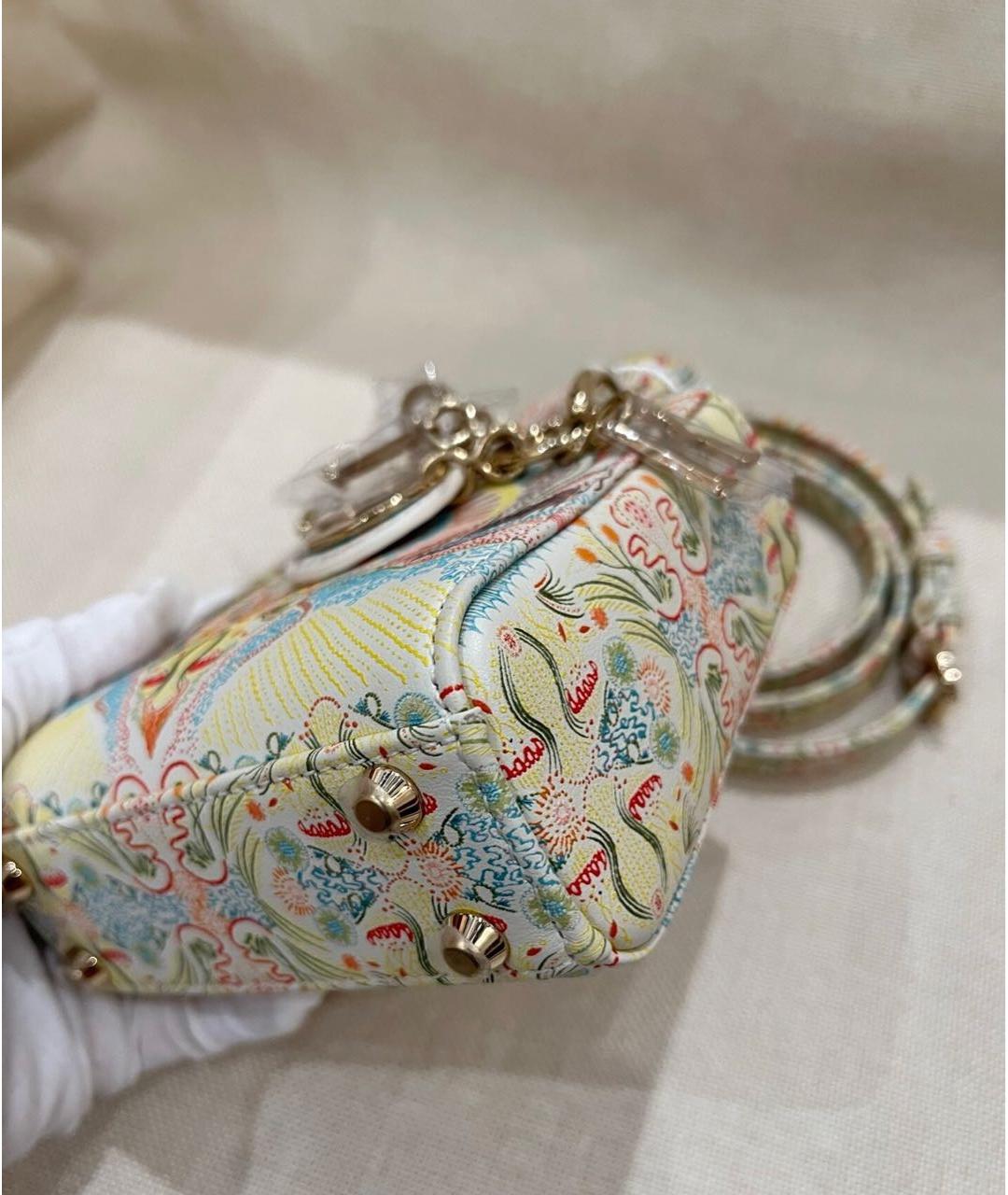 CHRISTIAN DIOR Мульти кожаная сумка с короткими ручками, фото 4