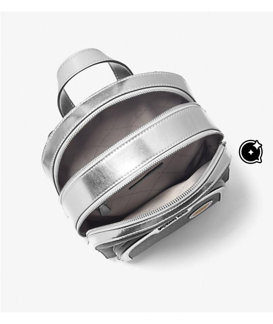 MICHAEL KORS Черный рюкзак из искусственной кожи, фото 8