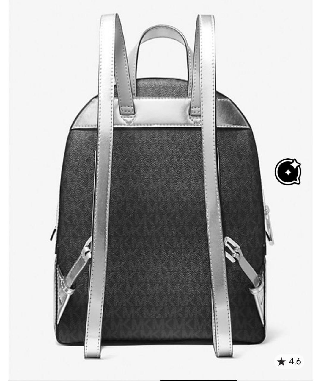 MICHAEL KORS Черный рюкзак из искусственной кожи, фото 9