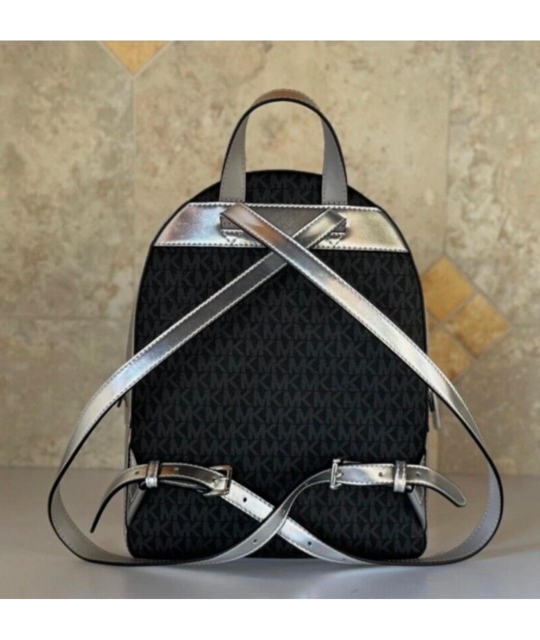 MICHAEL KORS Черный рюкзак из искусственной кожи, фото 6