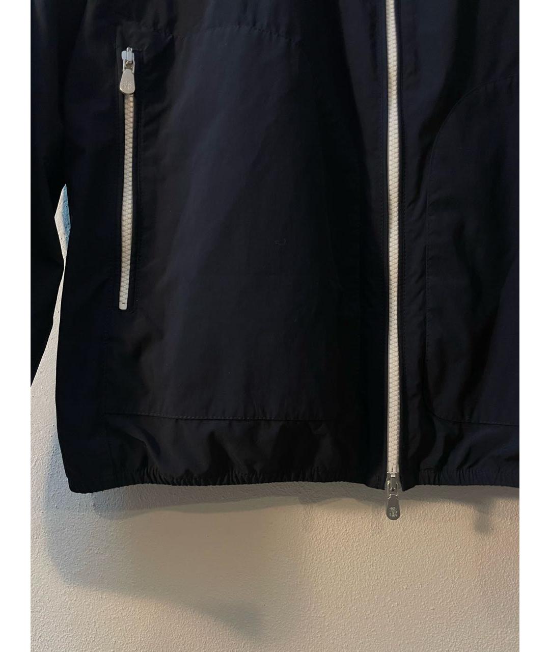 BRUNELLO CUCINELLI Темно-синяя полиэстеровая куртка, фото 4